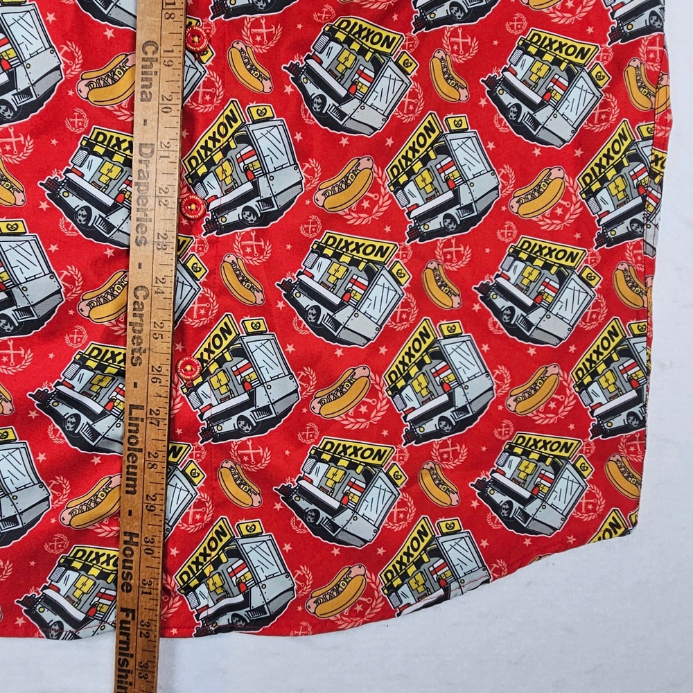 Dixxon Flannel Co Sausage Fest Red Food Truck Hot Dog D-Lite Shirt Mens XL - Picture 6 of 7